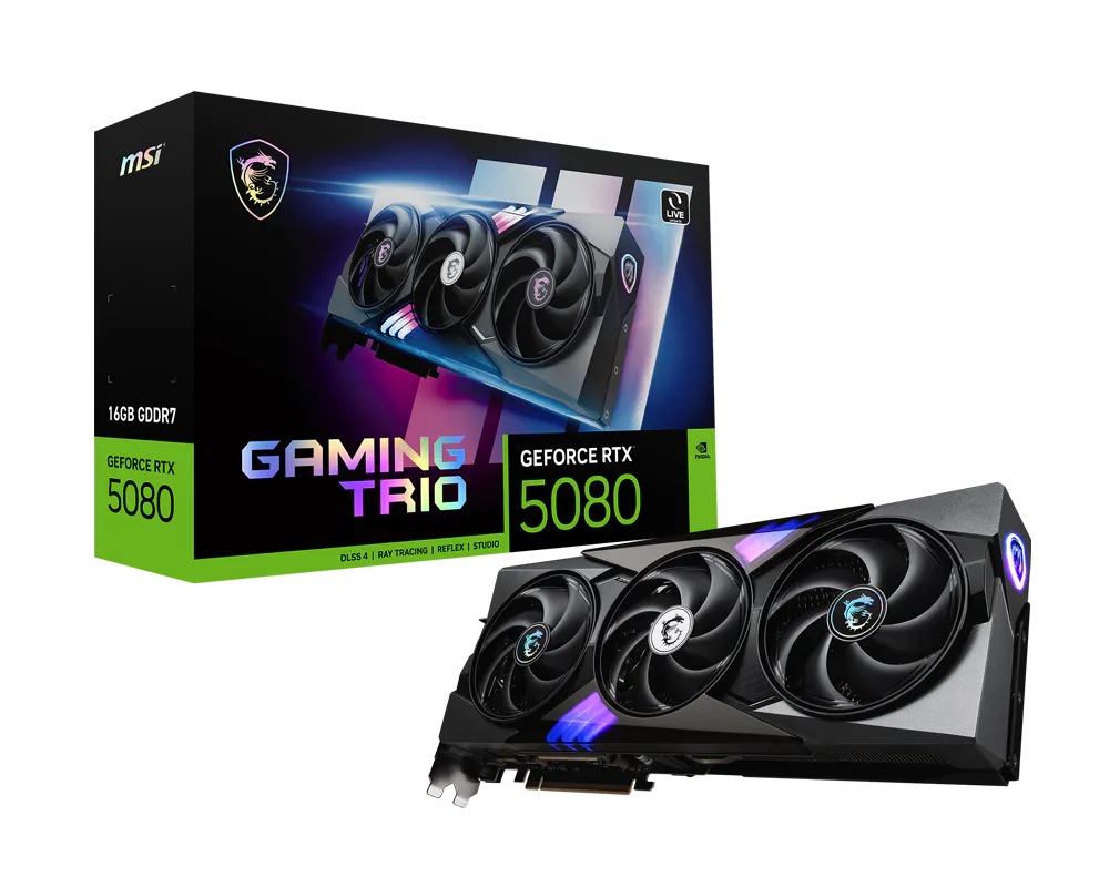 MSI GeForce RTX 5080 16G GAMING TRIO